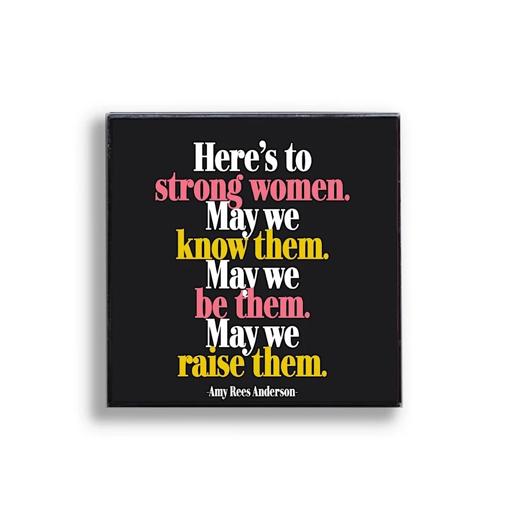 3/$15 🌸 Enamel Pin Here’s To Strong Women Quotable Pins Amy Rees Anderson
